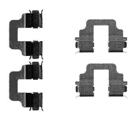 HELLA PAGID Tarvikesarja, jarrupala 8DZ 355 203-291